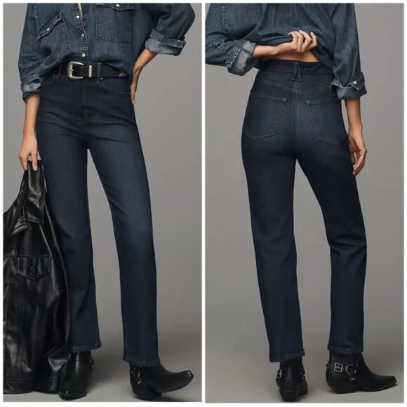 Good American Good Curve Straight Jeans Indigo Size 18 NWOT - Picture 1 of 10